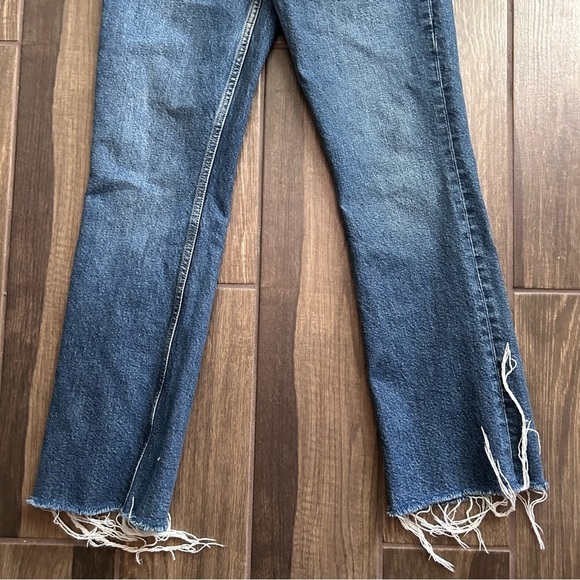 Anine Bing Lara High Waisted Kick Flare Ankle Jeans in Medium Wash Sz 26 - Picture 4 of 10